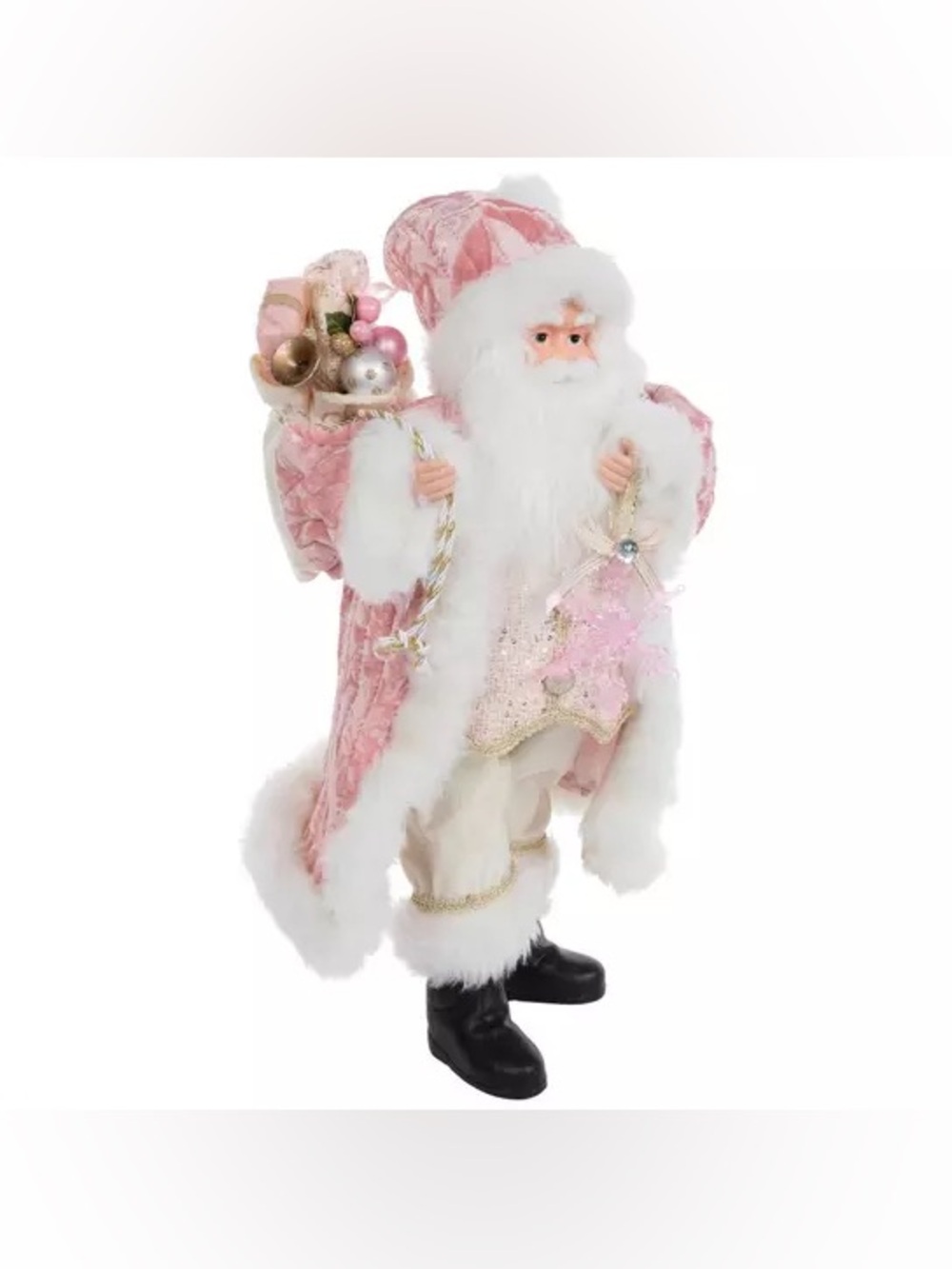 Pink Snowflake Santa - Picture 1 of 3